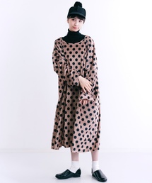 MERLOT | ドット柄ワンピース1271(ワンピース)