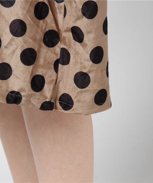 MERLOT（メルロー）の「ドット柄ワンピース1271（ワンピース・レディース・ブラック/ベージュ・FREE）」の15枚目の写真