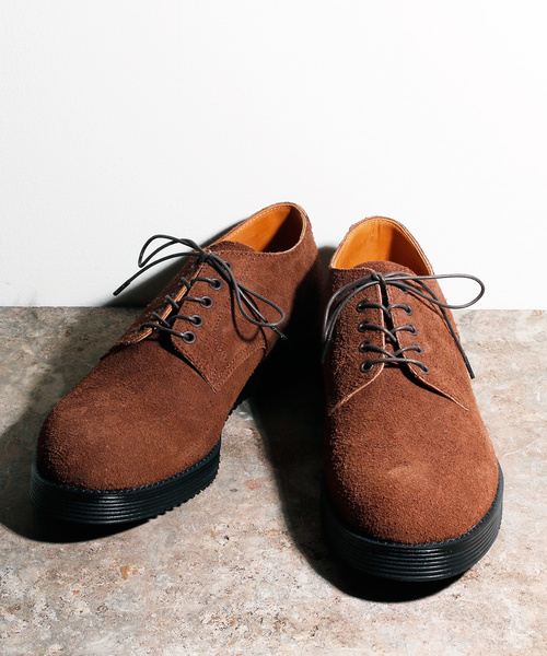 Magine（マージン）の「OILED VELOR AIR CUSION OXFORD PLANE TOE：オイルドベロア エアークッション オックスフォード プレーントゥ（ドレスシューズ・メンズ・ブラック/ブラウン・41/42/43）」の2枚目の写真