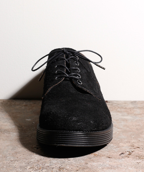 Magine（マージン）の「OILED VELOR AIR CUSION OXFORD PLANE TOE：オイルドベロア エアークッション オックスフォード プレーントゥ（ドレスシューズ・メンズ・ブラック/ブラウン・41/42/43）」の3枚目の写真