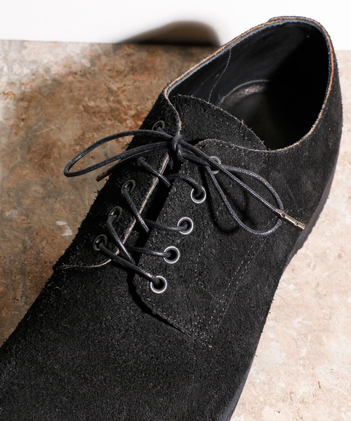 Magine（マージン）の「OILED VELOR AIR CUSION OXFORD PLANE TOE：オイルドベロア エアークッション オックスフォード プレーントゥ（ドレスシューズ・メンズ・ブラック/ブラウン・41/42/43）」の7枚目の写真