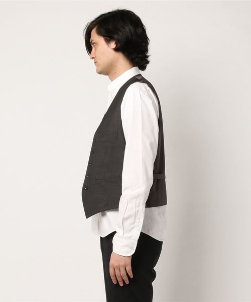THE SUIT COMPANY（ザ・スーツカンパニー）の「＜FORMAL＞『CERIMONIA』リバーシブルジレ（ベスト・メンズ・チャコールグレー・L/LL/M/S/SS）」の2枚目の写真