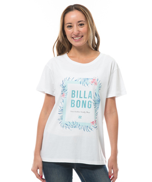 BILLABONG（ビラボン）の「BILLABONG レディース   Ｔシャツ（Tシャツ/カットソー・レディース・サックスブルー/ホワイト/イエロー・LARGE/MEDIUM）」の2枚目の写真