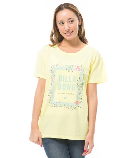 BILLABONG（ビラボン）の「BILLABONG レディース   Ｔシャツ（Tシャツ/カットソー・レディース・サックスブルー/ホワイト/イエロー・LARGE/MEDIUM）」の3枚目の写真