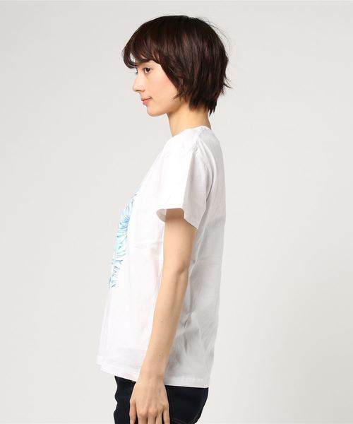 BILLABONG（ビラボン）の「BILLABONG レディース   Ｔシャツ（Tシャツ/カットソー・レディース・サックスブルー/ホワイト/イエロー・LARGE/MEDIUM）」の4枚目の写真