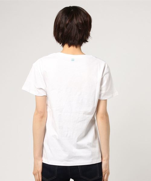 BILLABONG（ビラボン）の「BILLABONG レディース   Ｔシャツ（Tシャツ/カットソー・レディース・サックスブルー/ホワイト/イエロー・LARGE/MEDIUM）」の5枚目の写真