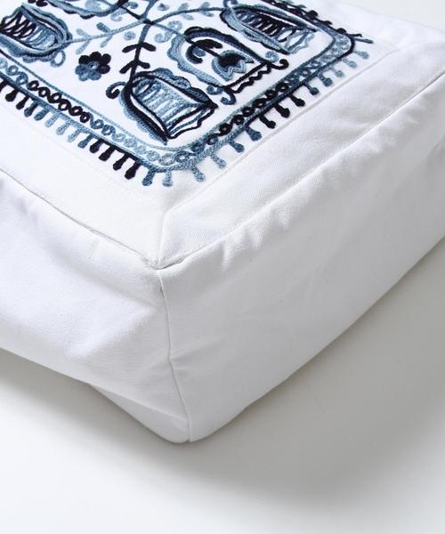 coen（コーエン）の「【Market】エンブロイダリー刺繍トートバッグ（トートバッグ・レディース・ダークグレー/グリーン/レッド・FREE）」の18枚目の写真