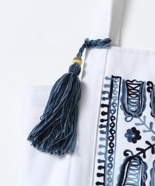 coen（コーエン）の「【Market】エンブロイダリー刺繍トートバッグ（トートバッグ・レディース・ダークグレー/グリーン/レッド・FREE）」の17枚目の写真