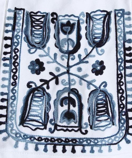 coen（コーエン）の「【Market】エンブロイダリー刺繍トートバッグ（トートバッグ・レディース・ダークグレー/グリーン/レッド・FREE）」の16枚目の写真