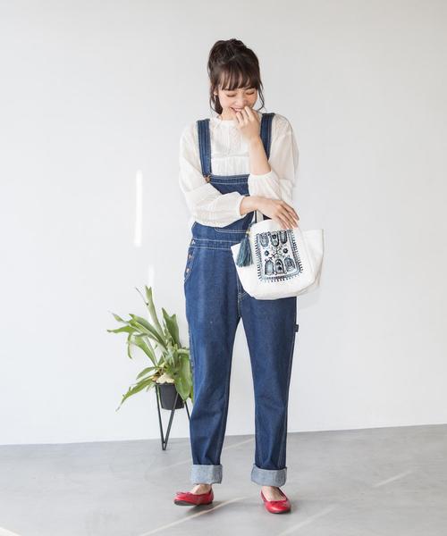 coen（コーエン）の「【Market】エンブロイダリー刺繍トートバッグ（トートバッグ・レディース・ダークグレー/グリーン/レッド・FREE）」の15枚目の写真