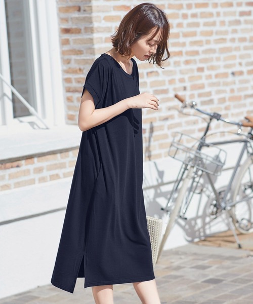 セール Uvカットシンプルiラインtシャツワンピース ワンピース Kobe Lettuce コウベレタス のファッション通販 Zozotown