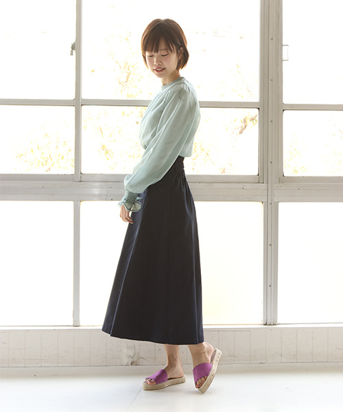 SESTO（セスト）の「ジュートソールのスリッパスライドサンダル（サンダル・レディース・ダークブラウン/シルバー/チェック/ブラック/グリーン/パープル・37/36/39/38）」の21枚目の写真