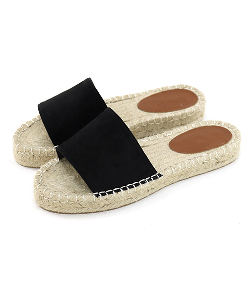 SESTO（セスト）の「ジュートソールのスリッパスライドサンダル（サンダル・レディース・ダークブラウン/シルバー/チェック/ブラック/グリーン/パープル・37/36/39/38）」の11枚目の写真