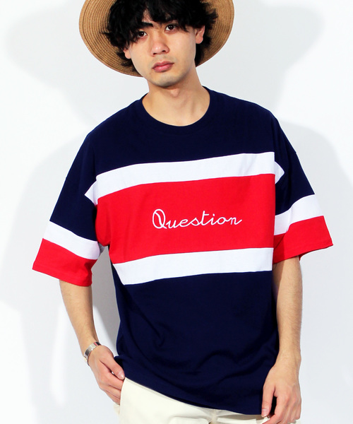 ８(eight)（エイト）の「ロゴ 切替 半袖Tシャツ ビッグTシャツ（Tシャツ/カットソー・メンズ・ホワイト/ブラック/ネイビー・LARGE/MEDIUM）」の3枚目の写真