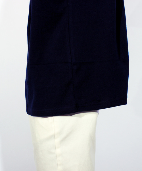 ８(eight)（エイト）の「ロゴ 切替 半袖Tシャツ ビッグTシャツ（Tシャツ/カットソー・メンズ・ホワイト/ブラック/ネイビー・LARGE/MEDIUM）」の7枚目の写真