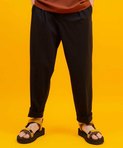 UNITED TOKYO（ユナイテッドトウキョウ）の「アンクルジャージーワイドテーパードスラックス（その他パンツ・メンズ・ネイビー/ブラウン・1/2/3）」の5枚目の写真