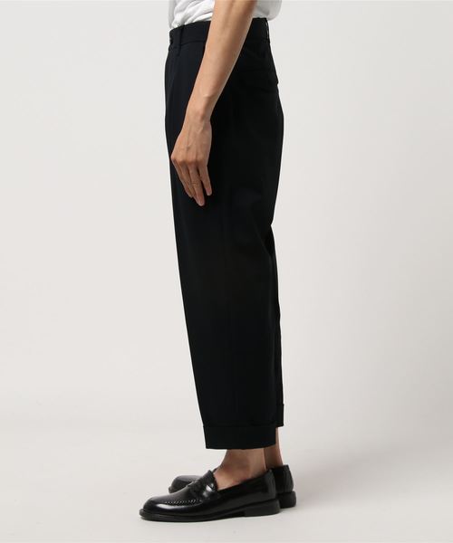 UNITED TOKYO（ユナイテッドトウキョウ）の「アンクルジャージーワイドテーパードスラックス（その他パンツ・メンズ・ネイビー/ブラウン・1/2/3）」の3枚目の写真