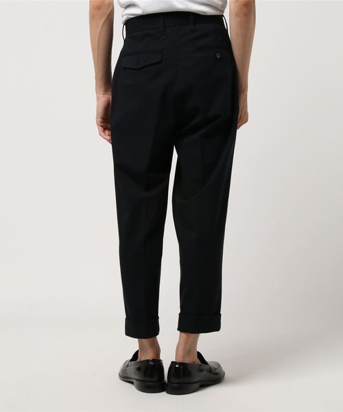 UNITED TOKYO（ユナイテッドトウキョウ）の「アンクルジャージーワイドテーパードスラックス（その他パンツ・メンズ・ネイビー/ブラウン・1/2/3）」の4枚目の写真