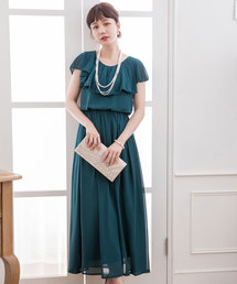 シフォンマキシ丈ロングドレスパーティードレス
