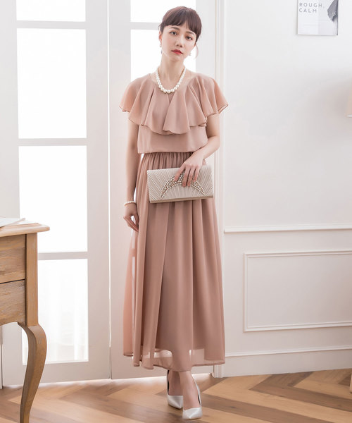 DRESS STAR(ドレス スター)の「シフォンマキシ丈ロングドレスパーティードレス(ドレス・レディース・ネイビー/ブラウン/グレー/グリーン/アイボリー・S/M/L/XL/XXL/XXXL)」の12枚目の写真