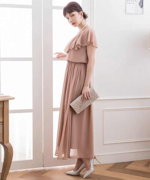 DRESS STAR(ドレス スター)の「シフォンマキシ丈ロングドレスパーティードレス(ドレス・レディース・ネイビー/ブラウン/グレー/グリーン/アイボリー・S/M/L/XL/XXL/XXXL)」の13枚目の写真