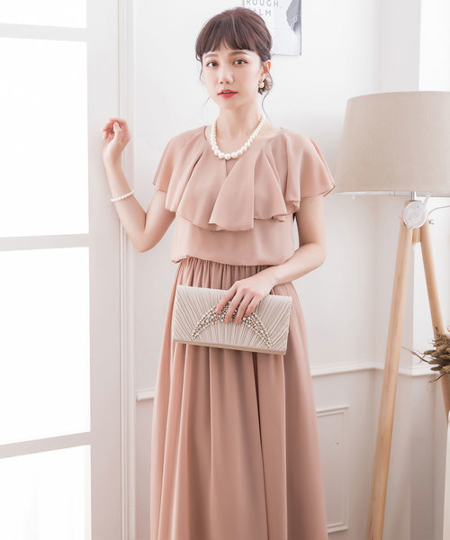 DRESS STAR(ドレス スター)の「シフォンマキシ丈ロングドレスパーティードレス(ドレス・レディース・ネイビー/ブラウン/グレー/グリーン/アイボリー・S/M/L/XL/XXL/XXXL)」の17枚目の写真