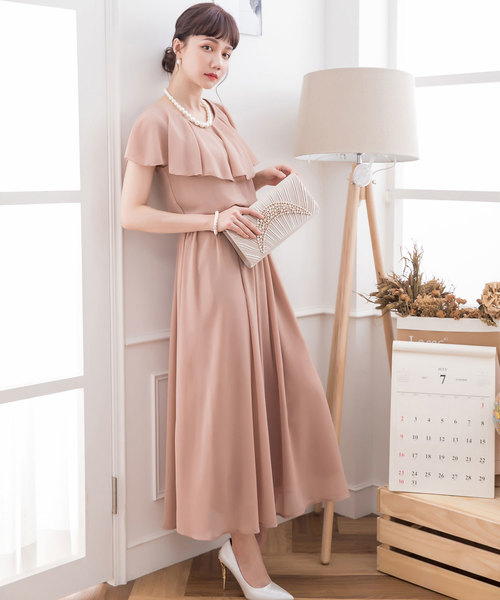 DRESS STAR(ドレス スター)の「シフォンマキシ丈ロングドレスパーティードレス(ドレス・レディース・ネイビー/ブラウン/グレー/グリーン/アイボリー・S/M/L/XL/XXL/XXXL)」の18枚目の写真