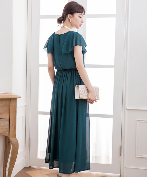 DRESS STAR(ドレス スター)の「シフォンマキシ丈ロングドレスパーティードレス(ドレス・レディース・ネイビー/ブラウン/グレー/グリーン/アイボリー・S/M/L/XL/XXL/XXXL)」の22枚目の写真