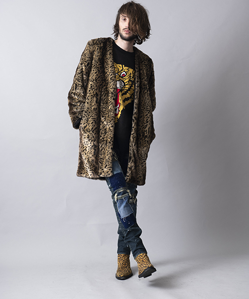 NO ID.（ノーアイディ）の「mcg2335-フェイクファーノーカラーガウン