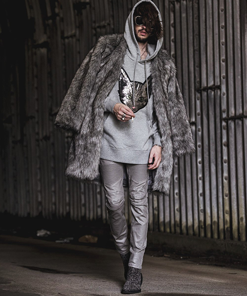 NO ID.（ノーアイディ）の「mcg2335-フェイクファーノーカラーガウン