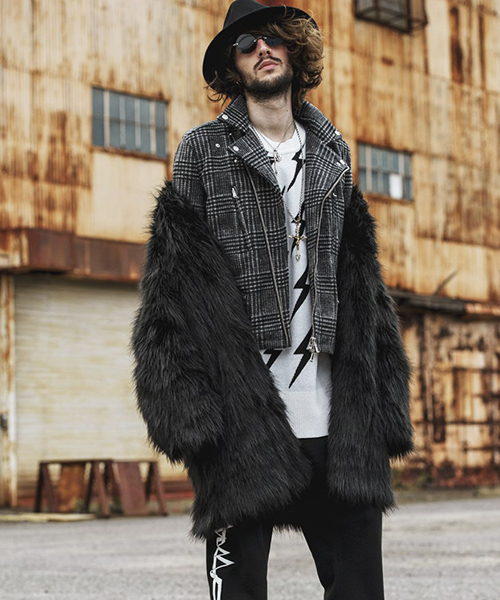 NO ID.（ノーアイディ）の「mcg2335-フェイクファーノーカラーガウン