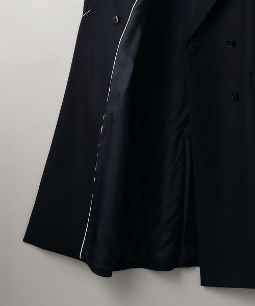 【未着用】ユナイテッドアローズ　ピークドラペル　ブラックコート ブラック ピークドラペル 1ボタン タキシードジャケット