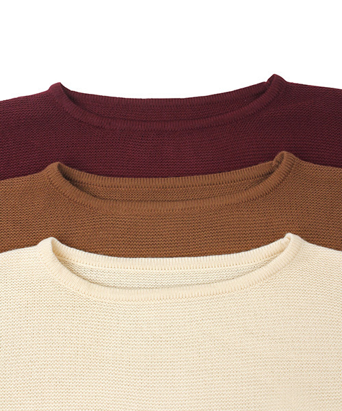 RANDA（ランダ）の「フリンジスリーブニット（ニット/セーター・レディース・ブラウン/クリーム/ワイン・FREE）」の8枚目の写真