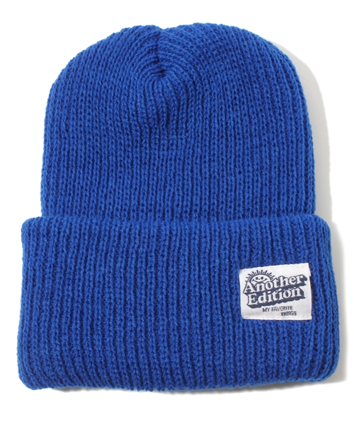 Another Edition（アナザーエディション）の「AE RIB KNIT CAP（ニットキャップ/ビーニー・レディース・ブラック/ライトグレー/ワインレッド/コバルトブルー・フリー）」の3枚目の写真