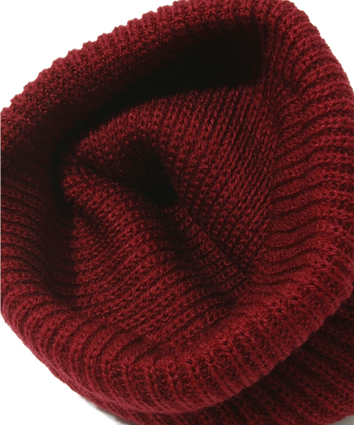 Another Edition（アナザーエディション）の「AE RIB KNIT CAP（ニットキャップ/ビーニー・レディース・ブラック/ライトグレー/ワインレッド/コバルトブルー・フリー）」の8枚目の写真