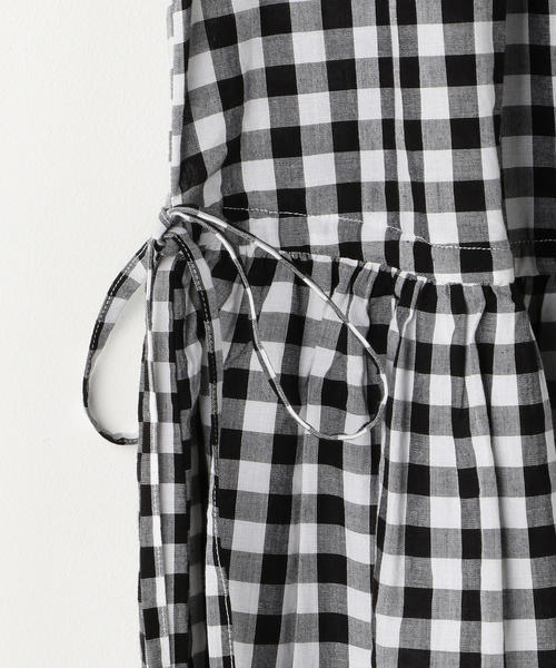 coen（コーエン）の「【Market】ウエストギャザーマキシワンピースⅡ (ストライプ・ギンガムチェック)（ワンピース・レディース・ロイヤルブルー/ブラック・FREE）」の20枚目の写真