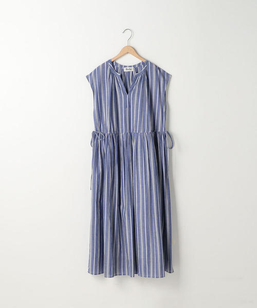 coen（コーエン）の「【Market】ウエストギャザーマキシワンピースⅡ (ストライプ・ギンガムチェック)（ワンピース・レディース・ロイヤルブルー/ブラック・FREE）」の21枚目の写真