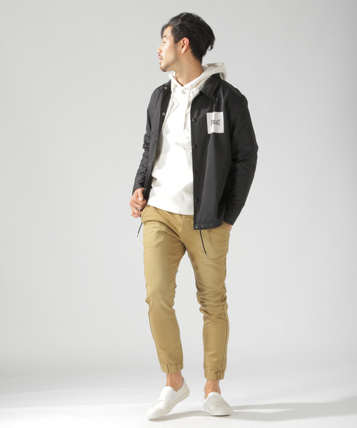 BAYFLOW(ベイフロー)の「WOVENリブパンツ(その他パンツ・メンズ・チャコールグレー/ベージュ/カーキ・SMALL/MEDIUM/LARGE)」の5枚目の写真