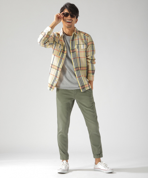 BAYFLOW(ベイフロー)の「WOVENリブパンツ(その他パンツ・メンズ・チャコールグレー/ベージュ/カーキ・SMALL/MEDIUM/LARGE)」の9枚目の写真