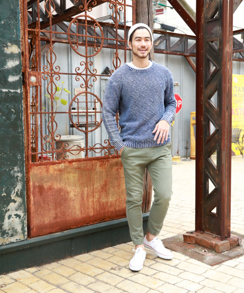 BAYFLOW(ベイフロー)の「WOVENリブパンツ(その他パンツ・メンズ・チャコールグレー/ベージュ/カーキ・SMALL/MEDIUM/LARGE)」の16枚目の写真