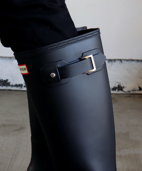 HUNTER ネイビー　長靴 バックル付き 楽天市場】ハンター HUNTER オリジナル ショート サイドバックル