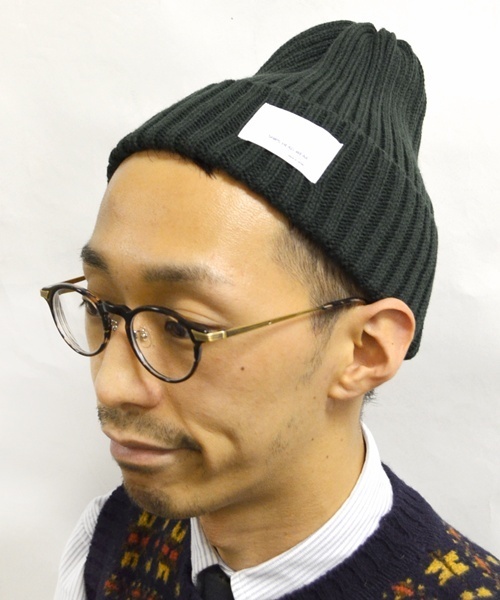 SHIPS（シップス）の「SCO: リブ ニットキャップ■（ニットキャップ/ビーニー・メンズ・グレー/ダークグレー/ブラック/ワイン/ピンクゴールド/グリーン/オリーブ/ブルー/ネイビー/パープル・ONE SIZE）」の5枚目の写真
