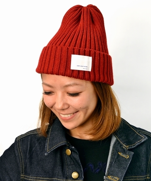 SHIPS（シップス）の「SCO: リブ ニットキャップ■（ニットキャップ/ビーニー・メンズ・グレー/ダークグレー/ブラック/ワイン/ピンクゴールド/グリーン/オリーブ/ブルー/ネイビー/パープル・ONE SIZE）」の9枚目の写真