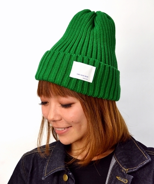 SHIPS（シップス）の「SCO: リブ ニットキャップ■（ニットキャップ/ビーニー・メンズ・グレー/ダークグレー/ブラック/ワイン/ピンクゴールド/グリーン/オリーブ/ブルー/ネイビー/パープル・ONE SIZE）」の6枚目の写真