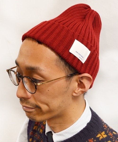 SHIPS（シップス）の「SCO: リブ ニットキャップ■（ニットキャップ/ビーニー・メンズ・グレー/ダークグレー/ブラック/ワイン/ピンクゴールド/グリーン/オリーブ/ブルー/ネイビー/パープル・ONE SIZE）」の19枚目の写真
