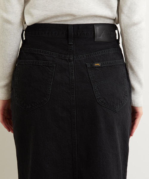 Lee（リー）の「LEE(リー) SC ボタンスリット スカート BK（スカート・レディース・ブラック・MEDIUM/SMALL）」の2枚目の写真