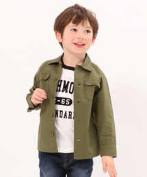 GLOBAL WORK | 【キッズ】ミリタリーシャツ長袖/821110(シャツ/ブラウス)