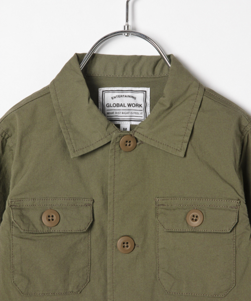 GLOBAL WORK(グローバルワーク)の「【キッズ】ミリタリーシャツ長袖/821110(シャツ/ブラウス・キッズ・ダークブラウン/カーキ・SMALL/MEDIUM/LARGE/X-LARGE/XX-LARGE)」の5枚目の写真