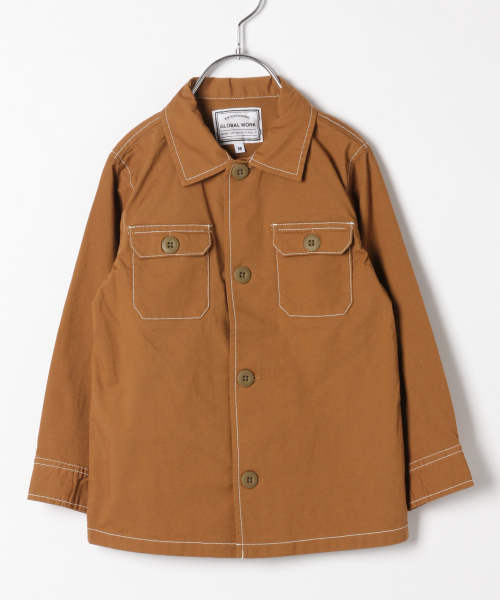 GLOBAL WORK(グローバルワーク)の「【キッズ】ミリタリーシャツ長袖/821110(シャツ/ブラウス・キッズ・ダークブラウン/カーキ・SMALL/MEDIUM/LARGE/X-LARGE/XX-LARGE)」の16枚目の写真