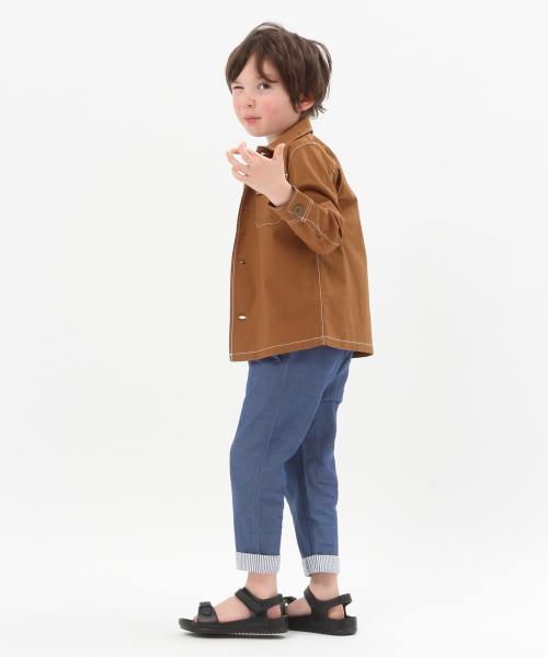 GLOBAL WORK(グローバルワーク)の「【キッズ】ミリタリーシャツ長袖/821110(シャツ/ブラウス・キッズ・ダークブラウン/カーキ・SMALL/MEDIUM/LARGE/X-LARGE/XX-LARGE)」の14枚目の写真